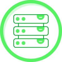 Datenbank Grün mischen Symbol vektor
