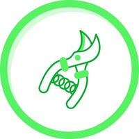 Scheren Grün mischen Symbol vektor
