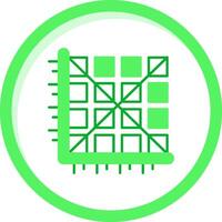 Matrix Grün mischen Symbol vektor