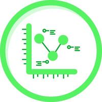 Diagramm Grün mischen Symbol vektor