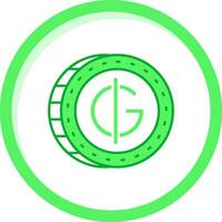 guarani grön blanda ikon vektor