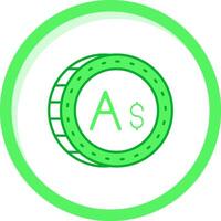 australisch Dollar Grün mischen Symbol vektor