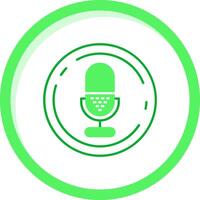 Mikrofon Grün mischen Symbol vektor