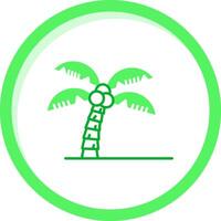 Palme Baum Grün mischen Symbol vektor