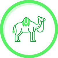 Kamel Grün mischen Symbol vektor