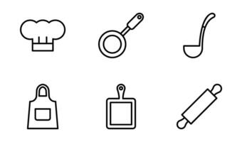Restaurant Symbol Symbol Vektor Vorlage Sammlung