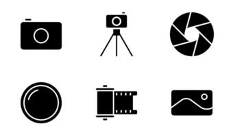 Fotografie Symbol Symbol Vektor Vorlage Sammlung