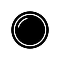 lins ikon symbol vektor mall