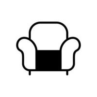 Sofa Symbol Symbol Vektor Vorlage