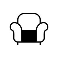 soffa ikon symbol vektor mall