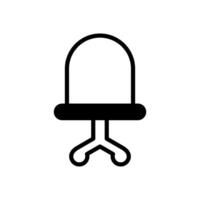 Büro Stuhl Symbol Symbol Vektor Vorlage
