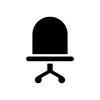 Büro Stuhl Symbol Symbol Vektor Vorlage