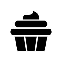 Cupcake Symbol Symbol Vektor Vorlage