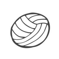 volley boll ikon vektor och symbol isolerat på vit bakgrund.