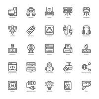 Computer Netzwerk Symbol Pack zum Ihre Webseite, Handy, Mobiltelefon, Präsentation, und Logo Design. Computer Netzwerk Symbol Gliederung Design. Vektor Grafik Illustration und editierbar Schlaganfall.