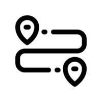 Route Symbol. Vektor Linie Symbol zum Ihre Webseite, Handy, Mobiltelefon, Präsentation, und Logo Design.