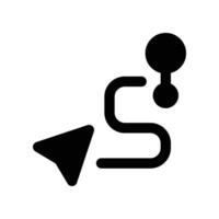 Ziel Symbol. Vektor Glyphe Symbol zum Ihre Webseite, Handy, Mobiltelefon, Präsentation, und Logo Design.