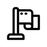 Flagge Symbol. Vektor Linie Symbol zum Ihre Webseite, Handy, Mobiltelefon, Präsentation, und Logo Design.