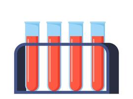 testa rör. labb Utrustning. laboratorium experimentera symbol. flaska kemi bägare med kemisk. labb flaska. kemisk reaktion begrepp. vektor illustration.