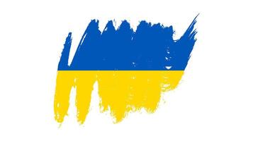 ukrainische Nationalflagge im Grunge-Stil vektor