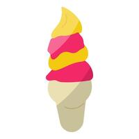 Eis Sahne Farbe kalt Süss Essen Symbol vektor