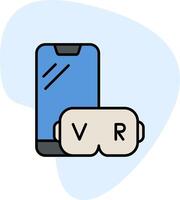 virtuell Wirklichkeit vecto Symbol vektor