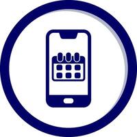 Smartphone Kalender vecto Symbol vektor