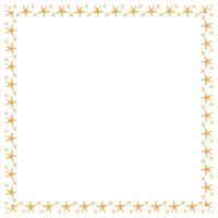Vektor Rand Rahmen mit Star auf Weiß Hintergrund