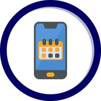 Smartphone Kalender vecto Symbol vektor