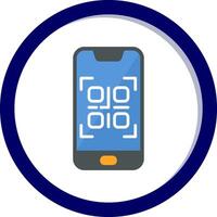 Smartphone qr Code vecto Symbol vektor