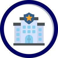 Polizei Bahnhof vecto Symbol vektor