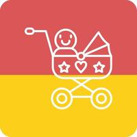 Baby Wagen vecto Symbol vektor