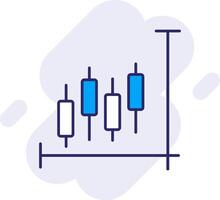 Lager Markt Linie gefüllt Hintergrund Symbol vektor