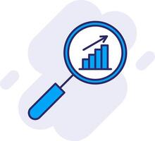 Forschung Linie gefüllt Hintergrund Symbol vektor