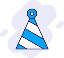 Party Hut Linie gefüllt Hintergrund Symbol vektor