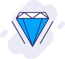 Diamant Linie gefüllt Hintergrund Symbol vektor