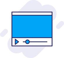 online Streaming Linie gefüllt Hintergrund Symbol vektor