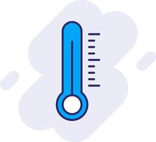 Thermometer Linie gefüllt Hintergrund Symbol vektor