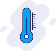 Thermometer Linie gefüllt Hintergrund Symbol vektor