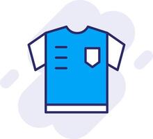 Schiedsrichter Hemd Linie gefüllt Hintergrund Symbol vektor