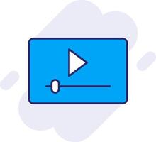 Video Marketing Linie gefüllt Hintergrund Symbol vektor