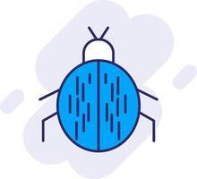 Käfer Linie gefüllt Hintergrund Symbol vektor