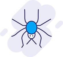 Spinne Linie gefüllt Hintergrund Symbol vektor