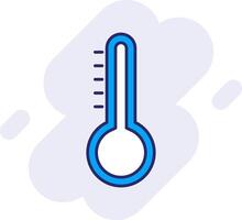 Temperatur Linie gefüllt Hintergrund Symbol vektor