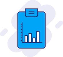 Bar Diagramm Linie gefüllt Hintergrund Symbol vektor