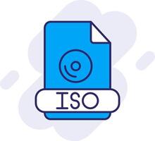 iso Linie gefüllt Hintergrund Symbol vektor