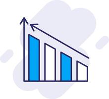 Profite Linie gefüllt Hintergrund Symbol vektor