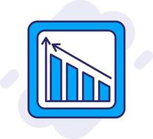 Profite Linie gefüllt Hintergrund Symbol vektor