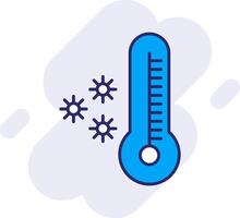 Thermometer Linie gefüllt Hintergrund Symbol vektor