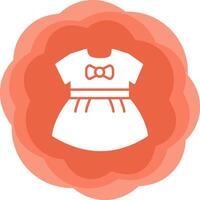 Baby Mädchen Kleid vecto Symbol vektor